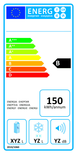 7 Class Fridge Freezer Label