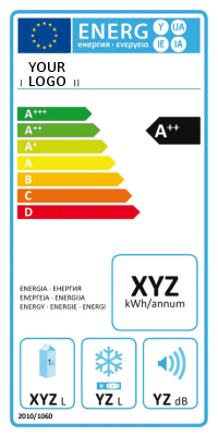 EU fridge label example