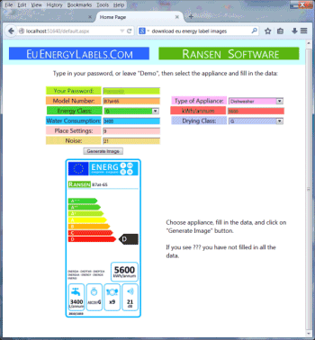 Click here to start making EU energy labels