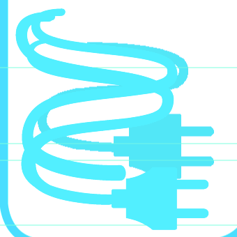 Tumble drier plug symbol (.ai)